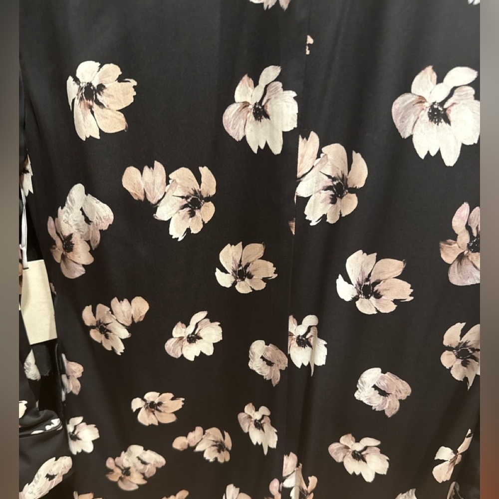 Maxi Satin Floral Blazer Coat RETAIL $1195 - Picture 7 of 7